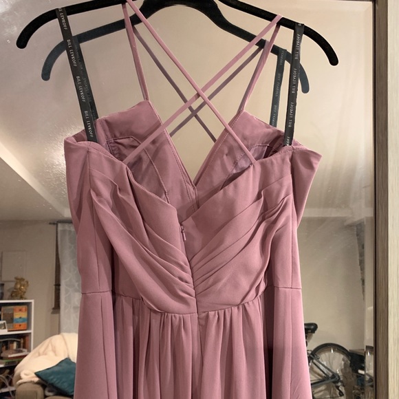 Bill Levkoff lavender bridesmaid dress - Picture 3 of 8